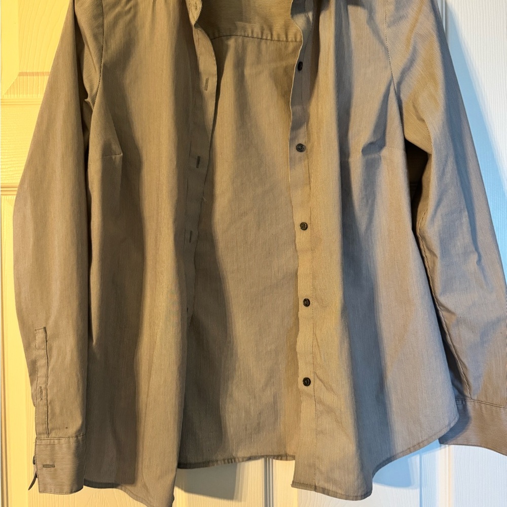 Apt. 9 Tan Button Down Shirt Relaxed Fit